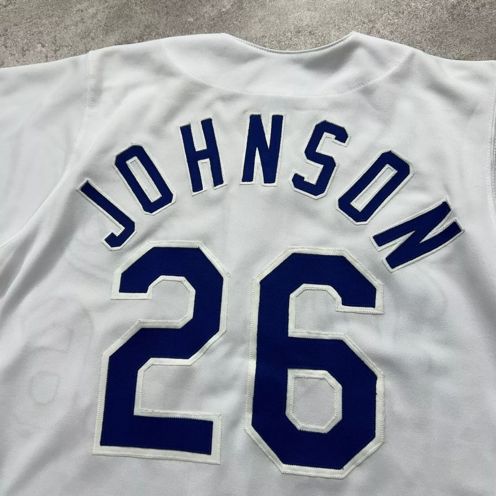 MLB × Russell Athletic × Vintage VTG 90s MLB LOS ANGELES DODGERS CHARLES JOHNSON JERSEY Size US XXS / EU 40 - 3 Thumbnail