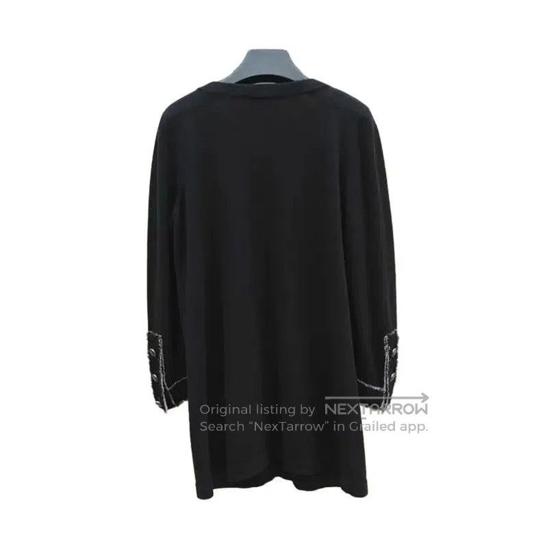 Chanel Chanel Black Wool Blend Midi Dress . Size L / US 10 / IT 46 - 2 Thumbnail