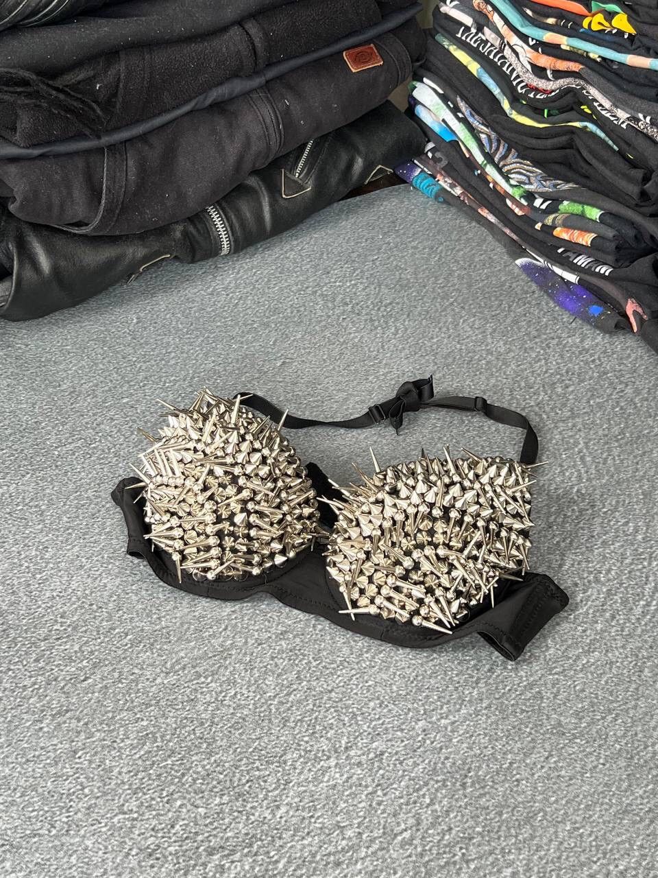 Hysteric Glamour Opium Design Y2K Grunge Vibe Spike Bra Top | Grailed
