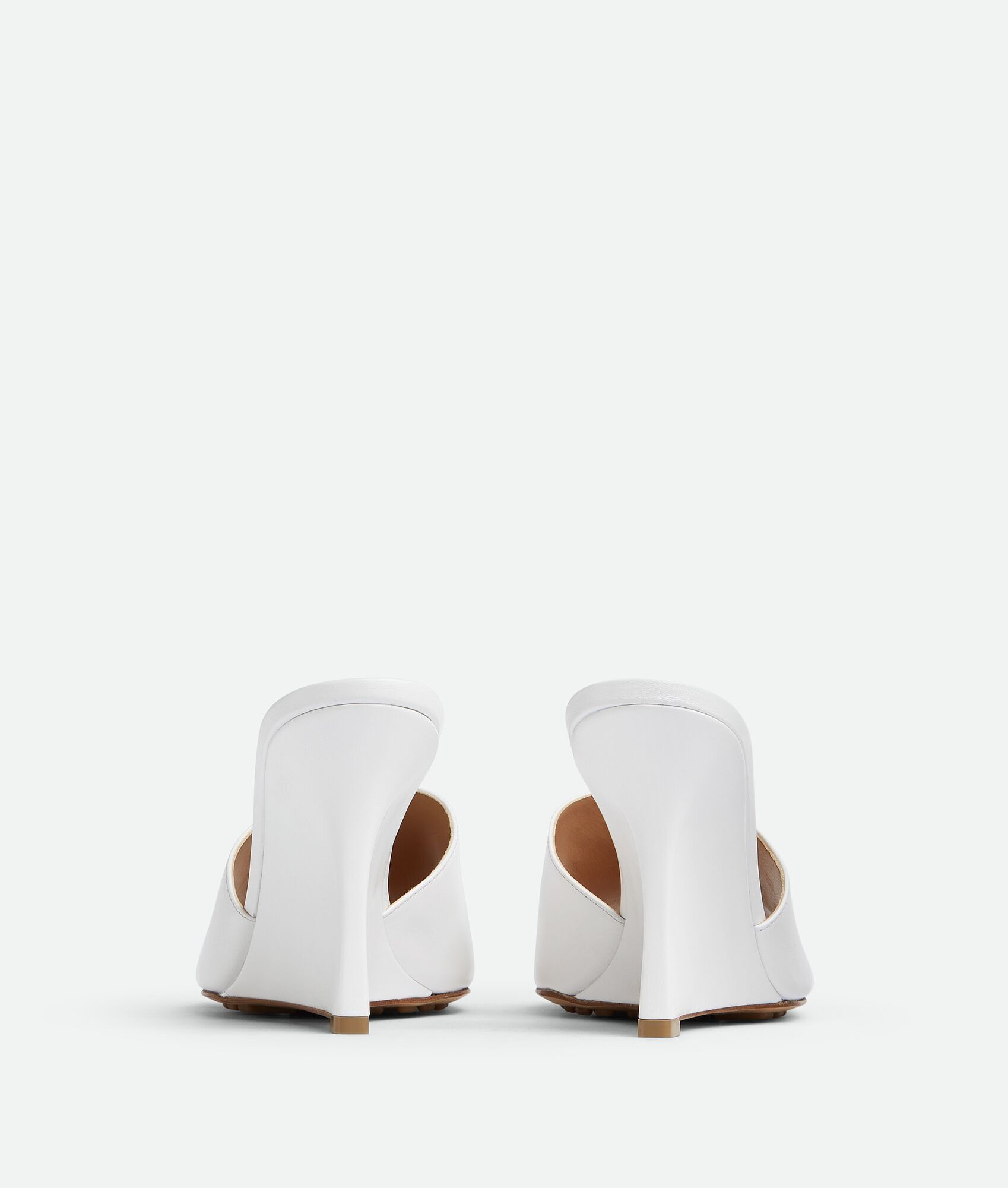 Bottega Veneta o1bcso1str0225 Stretch Mules in White Size US 10.5 / IT 40.5 - 3 Thumbnail
