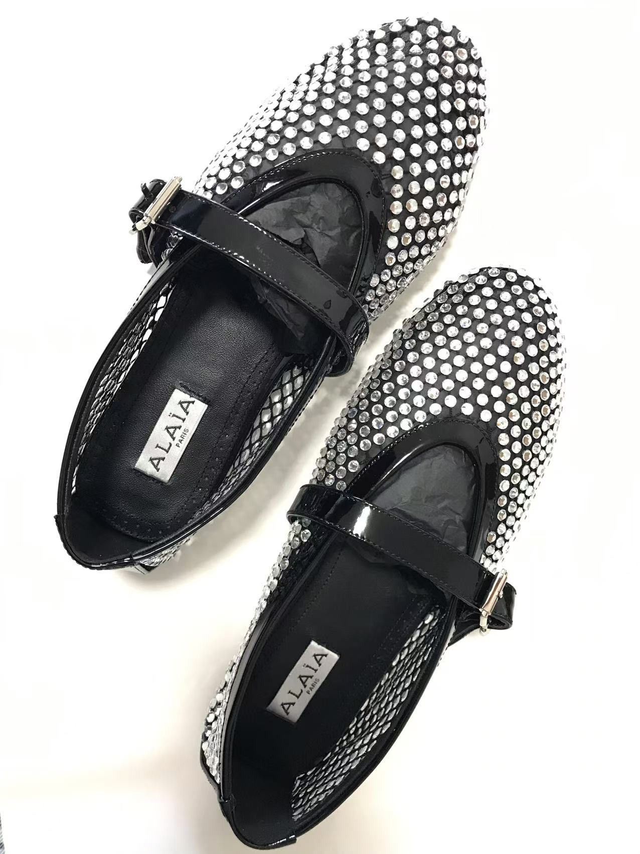 Alaia Alaia Iconic Diamond Embellishment Flat Size US 8 / IT 38 - 1 Thumbnail