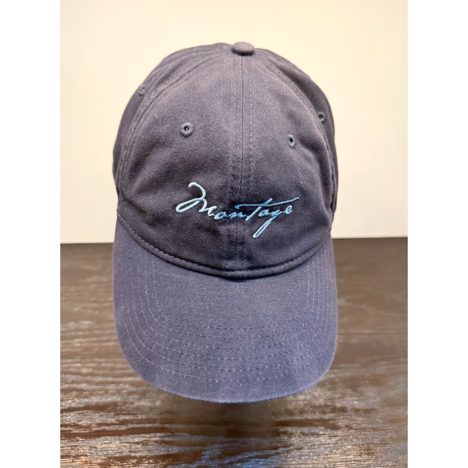 Vintage Montage Hat Mens One Size Blue Twill Strapback Adjustable Golf Laguna Beach Size ONE SIZE - 2 Thumbnail