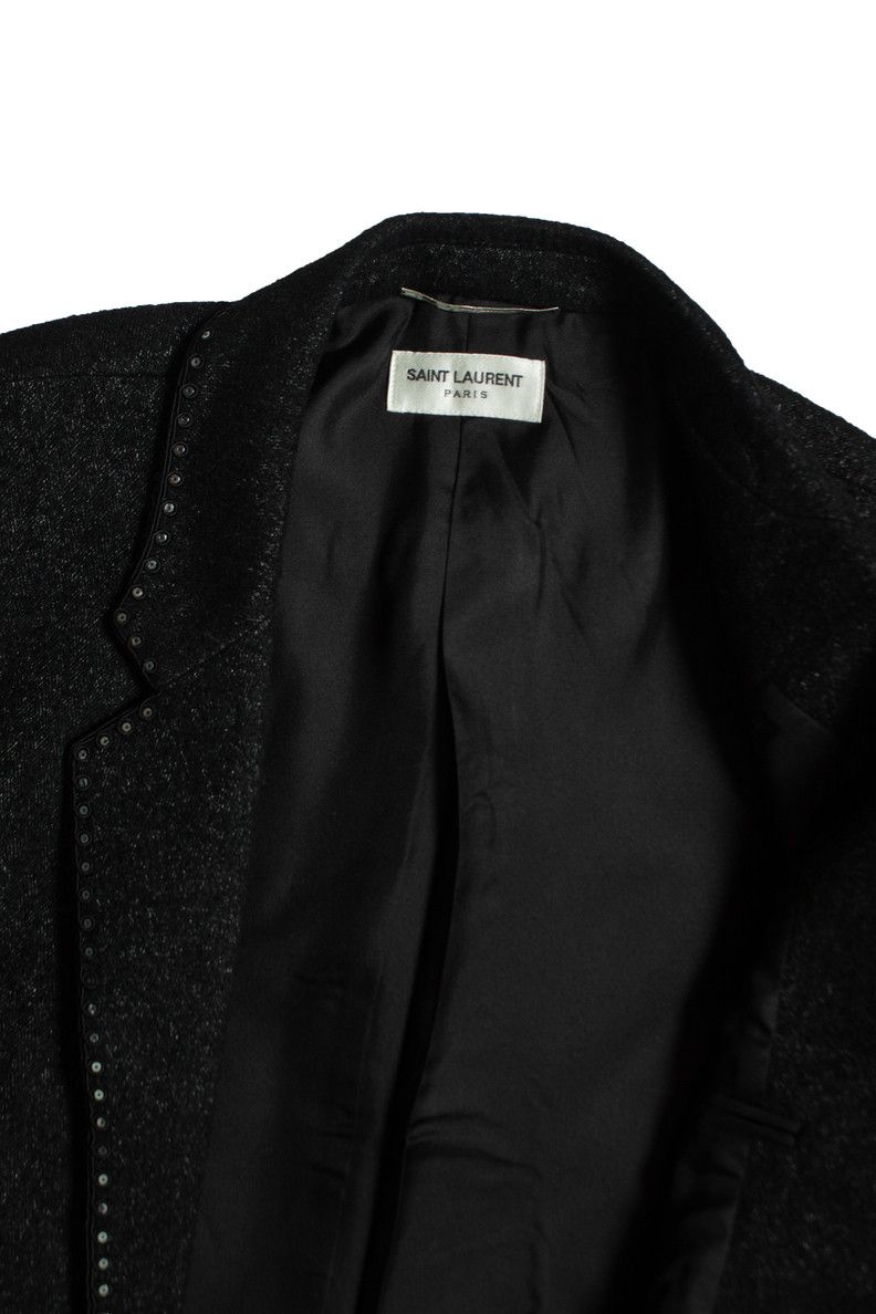 Saint Laurent Paris Saint Laurent, 19FW sequin embroidered trim blazer Size 50R - 5 Thumbnail