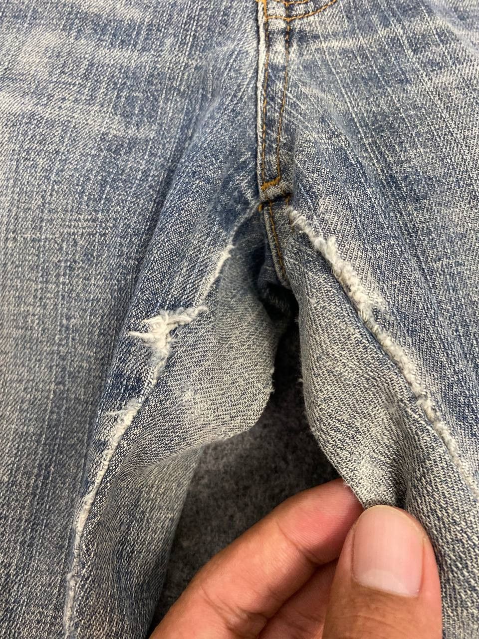 Japanese Brand theoria jeans japanese brands bootcut distressed denim Size 28" / US 6 / IT 42 - 7 Thumbnail