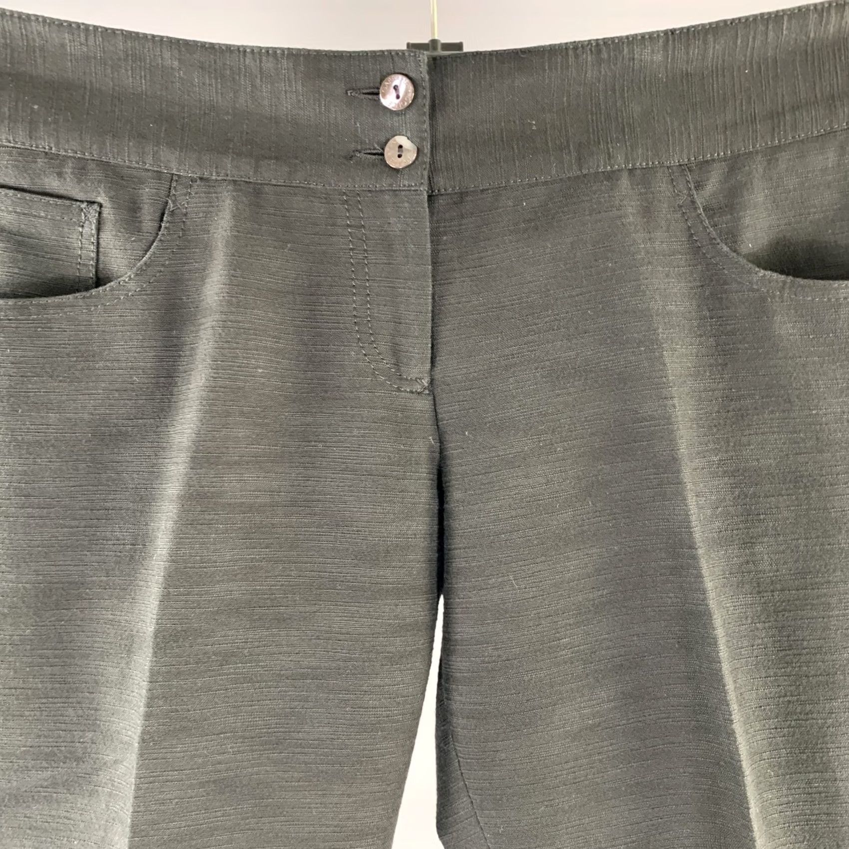 Dolce & Gabbana DOLCE & GABBANA Capri Pants Size 34 Black Cotton Blend Dress Size 24" / US 00 / IT 34 - 2 Thumbnail