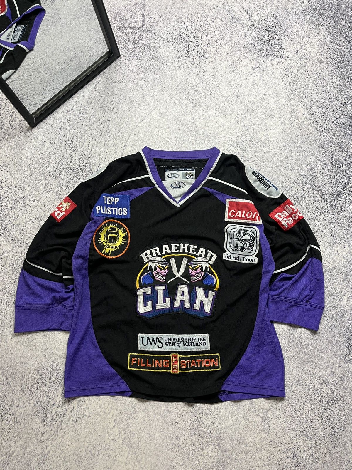 NHL Braehead Glasgow Clan EIHL Ice Hockey Jersey Haywood #11 Size US M / EU 48-50 / 2 - 1 Thumbnail