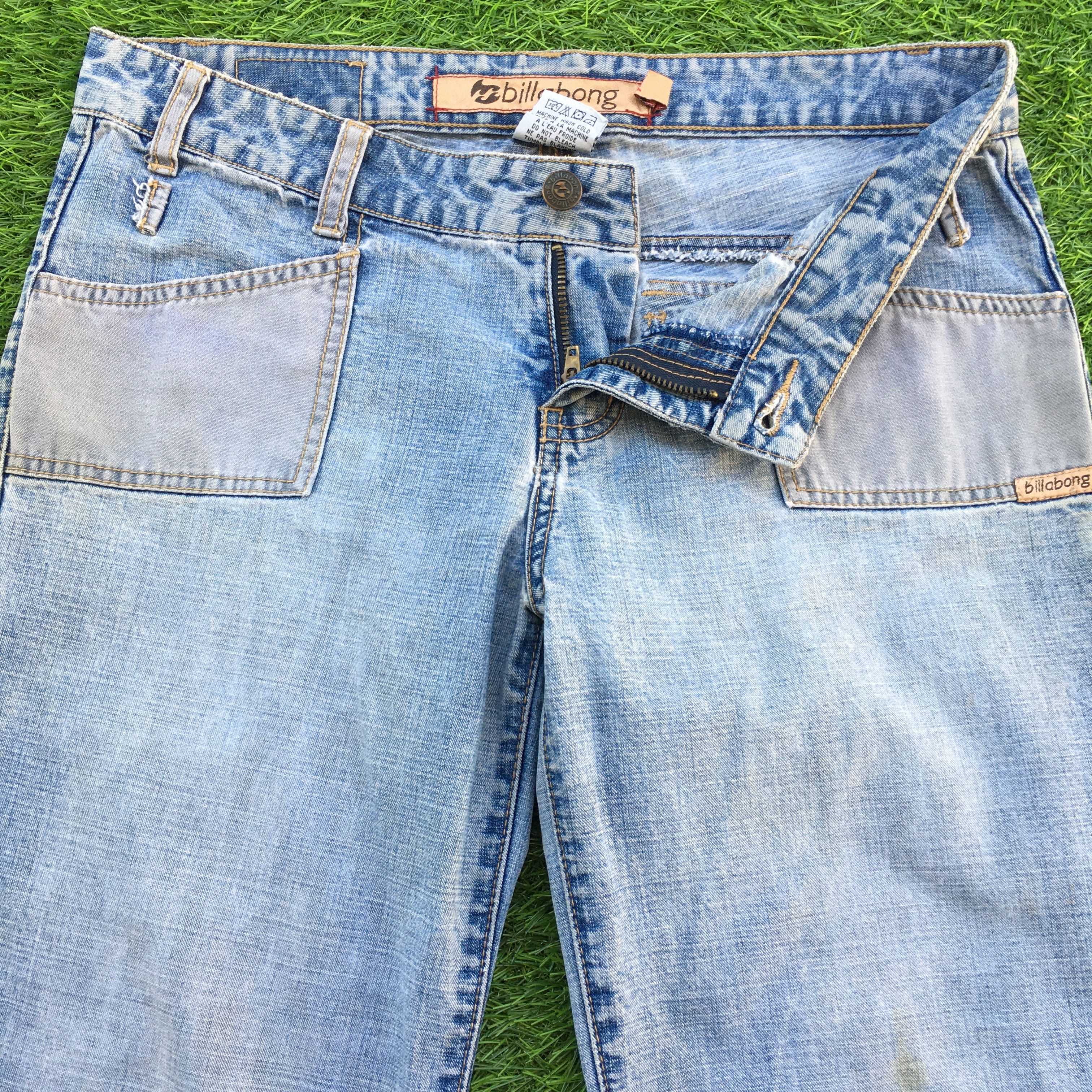 Japanese Brand Low Waist Flared Wide Leg Jeans D-1019 Size 28" / US 6 / IT 42 - 3 Thumbnail