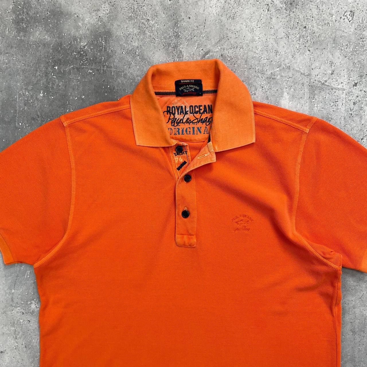 Designer × Paul & Shark Paul & Shark Ocean Team Polo Shirt Garment Dyed Orange M Size US M / EU 48-50 / 2 - 2 Thumbnail