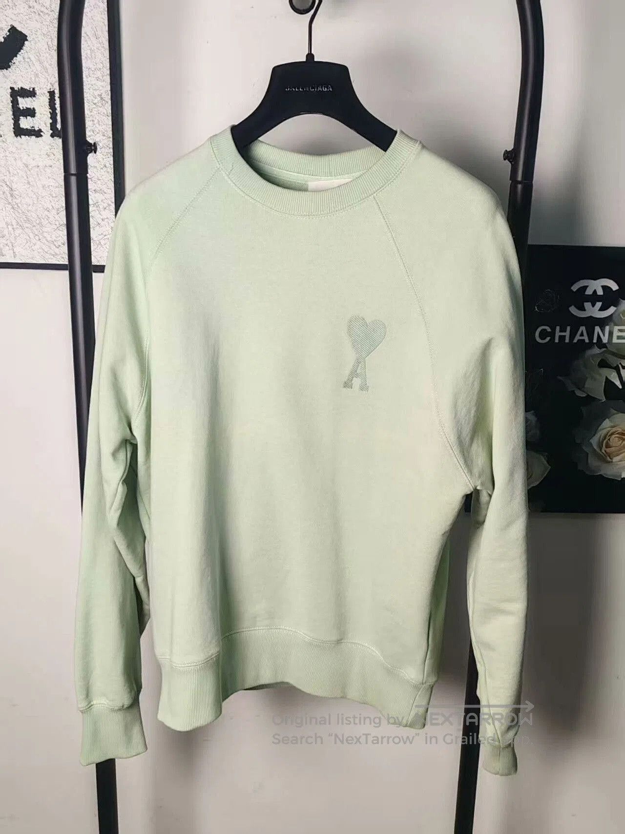 AMI Authentic ami Sweatshirt in Mint Green. Size US M / EU 48-50 / 2 - 1 Thumbnail
