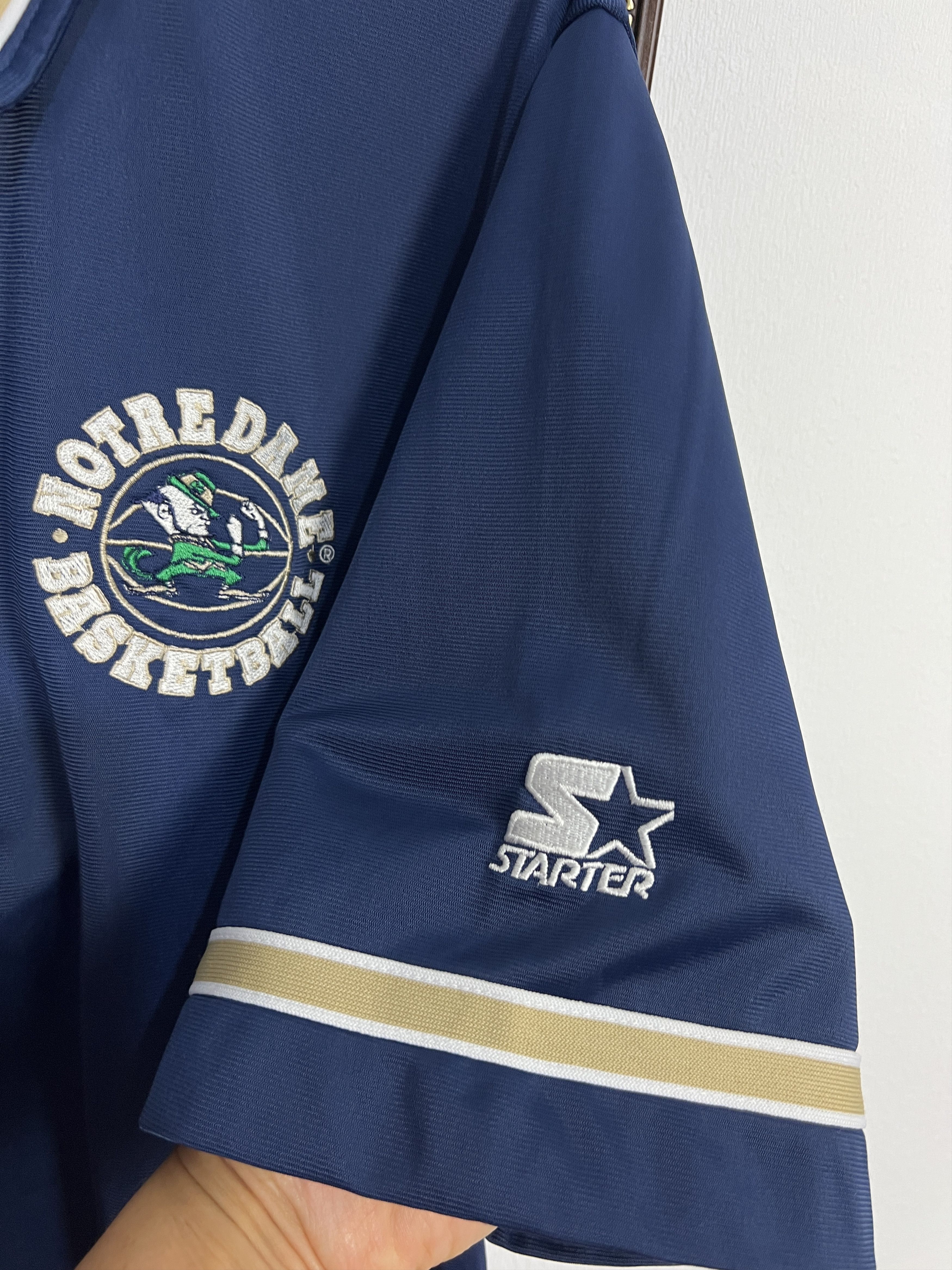 Starter Vintage 90's Notre Dame Fighting Irish Baseball Jersey Shirt Size US M / EU 48-50 / 2 - 6 Thumbnail
