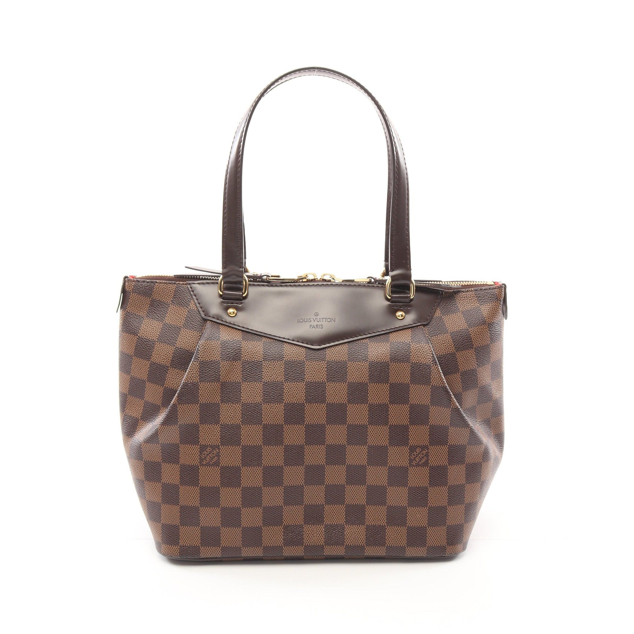 Louis Vuitton Louis Vuitton Westminster Pm Damier Ebene Handbag Tote Bag Leather Brown Size ONE SIZE - 1 Thumbnail