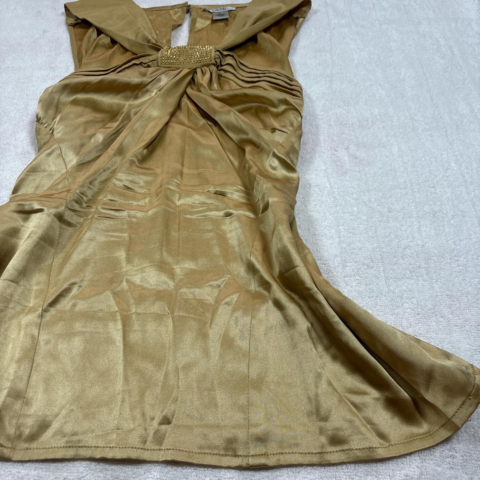 Other y2k silk rhinestone cache halter top Size L / US 10 / IT 46 - 3 Thumbnail
