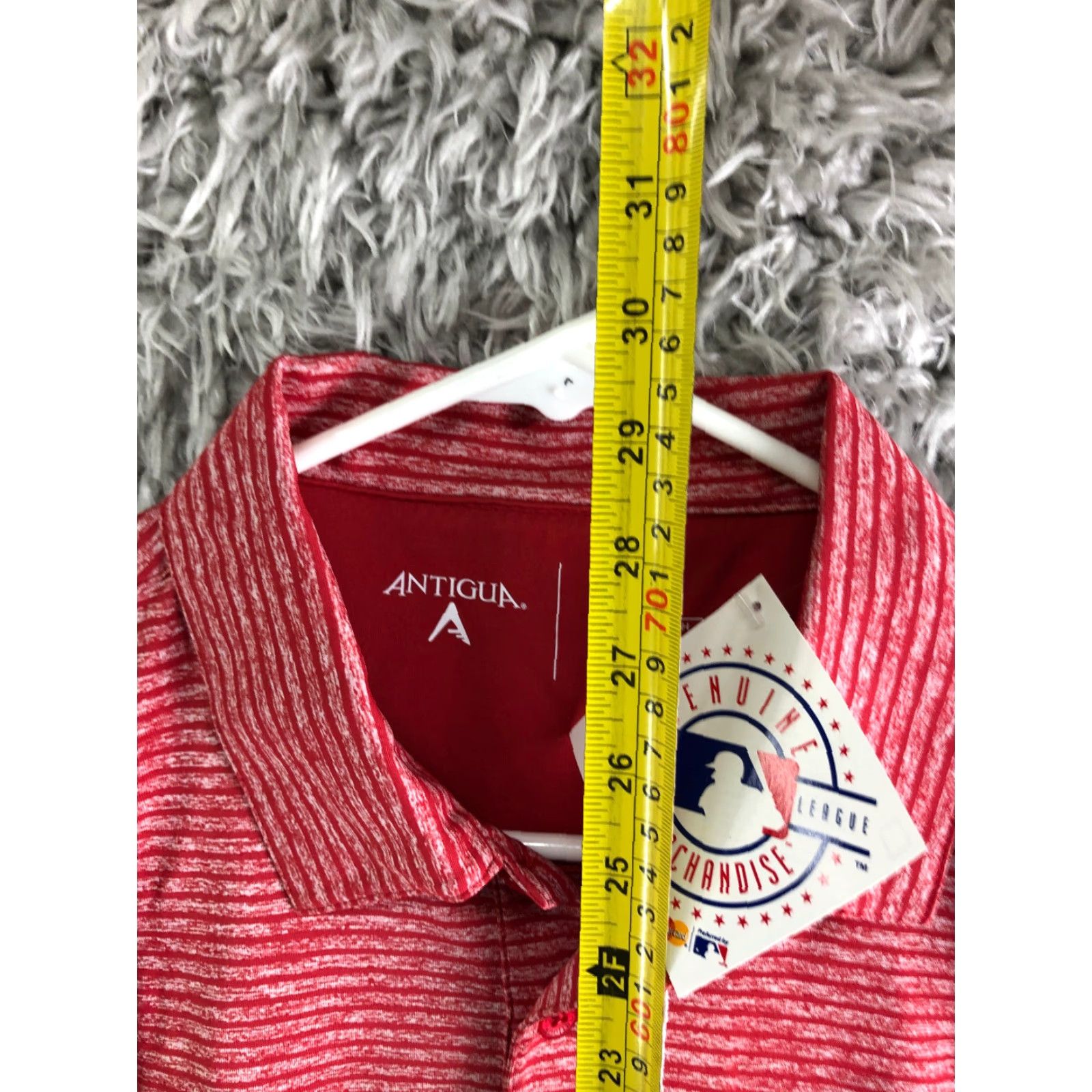Vintage Antigua Polo Shirt Short Sleeve Mens Small Red Texas Rangers Logo Polo Shirt Men S Red Antigua Polo Shirt Texas Rangers Baseball Size US S / EU 44-46 / 1 - 6 Thumbnail