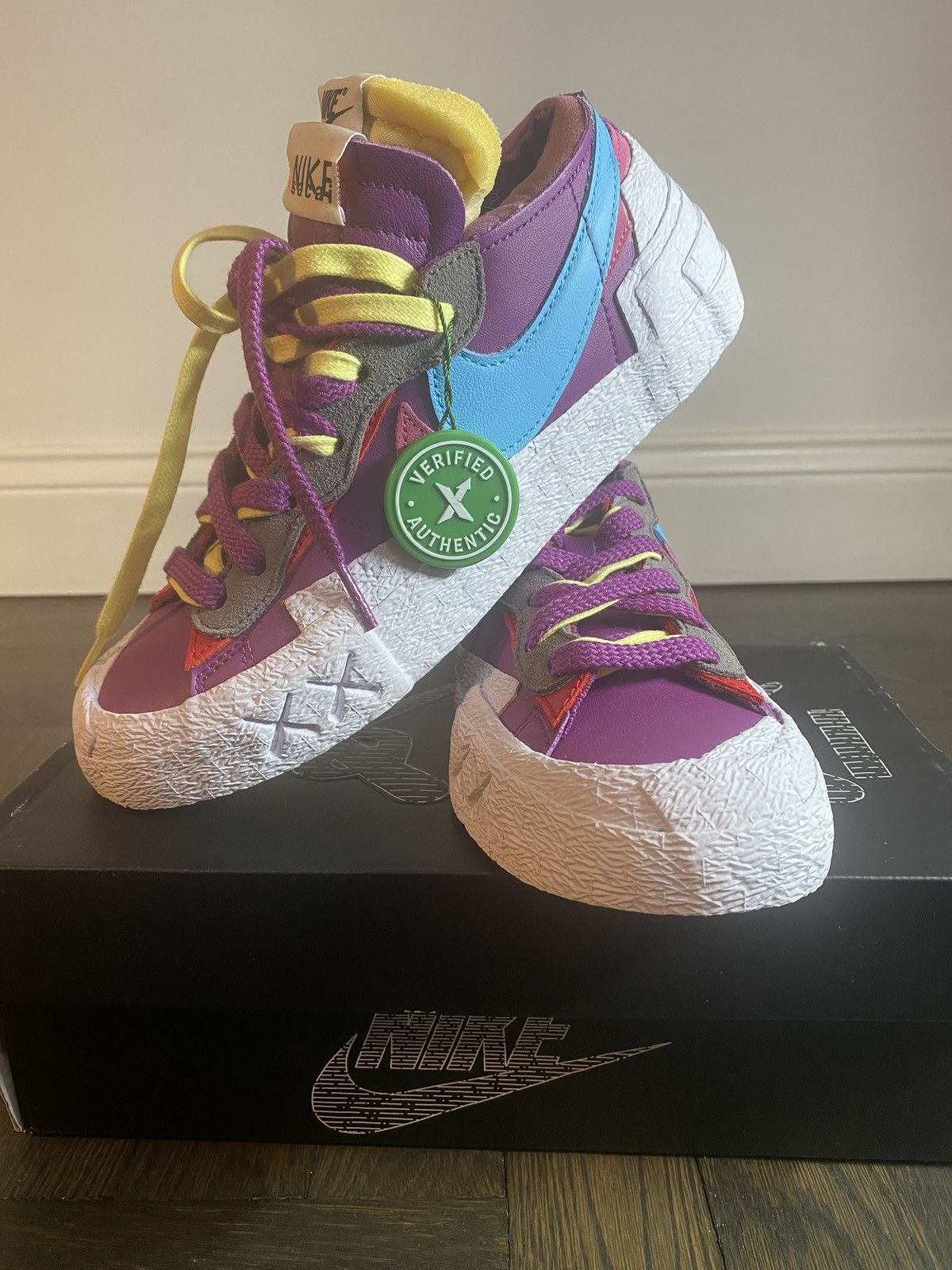 Kaws × Nike × Sacai Nike x sacai x kaws blazer low Size US 6 / EU 39 - 1 Thumbnail