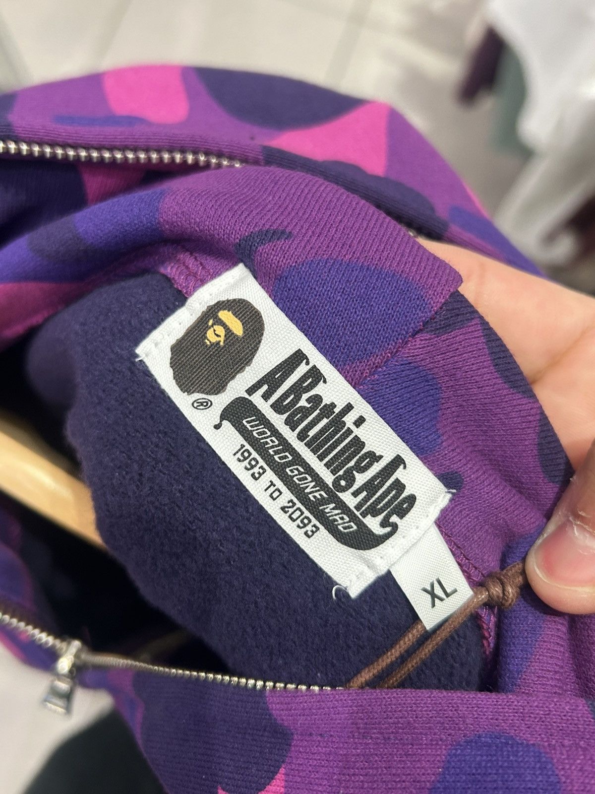 Bape Bape color camo relaxed fit full zip purple Size US XL / EU 56 / 4 - 4 Thumbnail