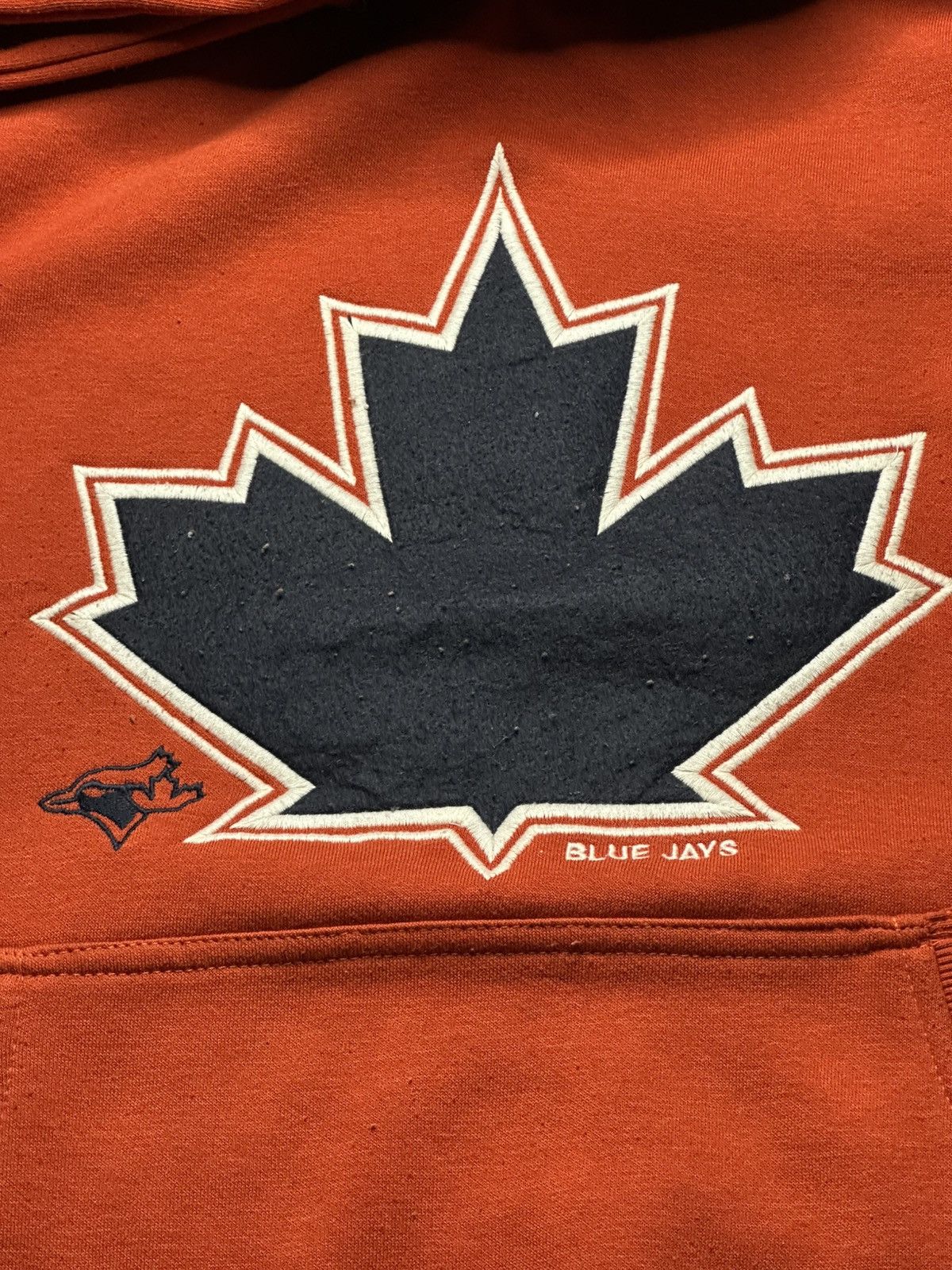 MLB Toronto Blue Jays orange baseball pullover nike hoodie Size US L / EU 52-54 / 3 - 3 Thumbnail