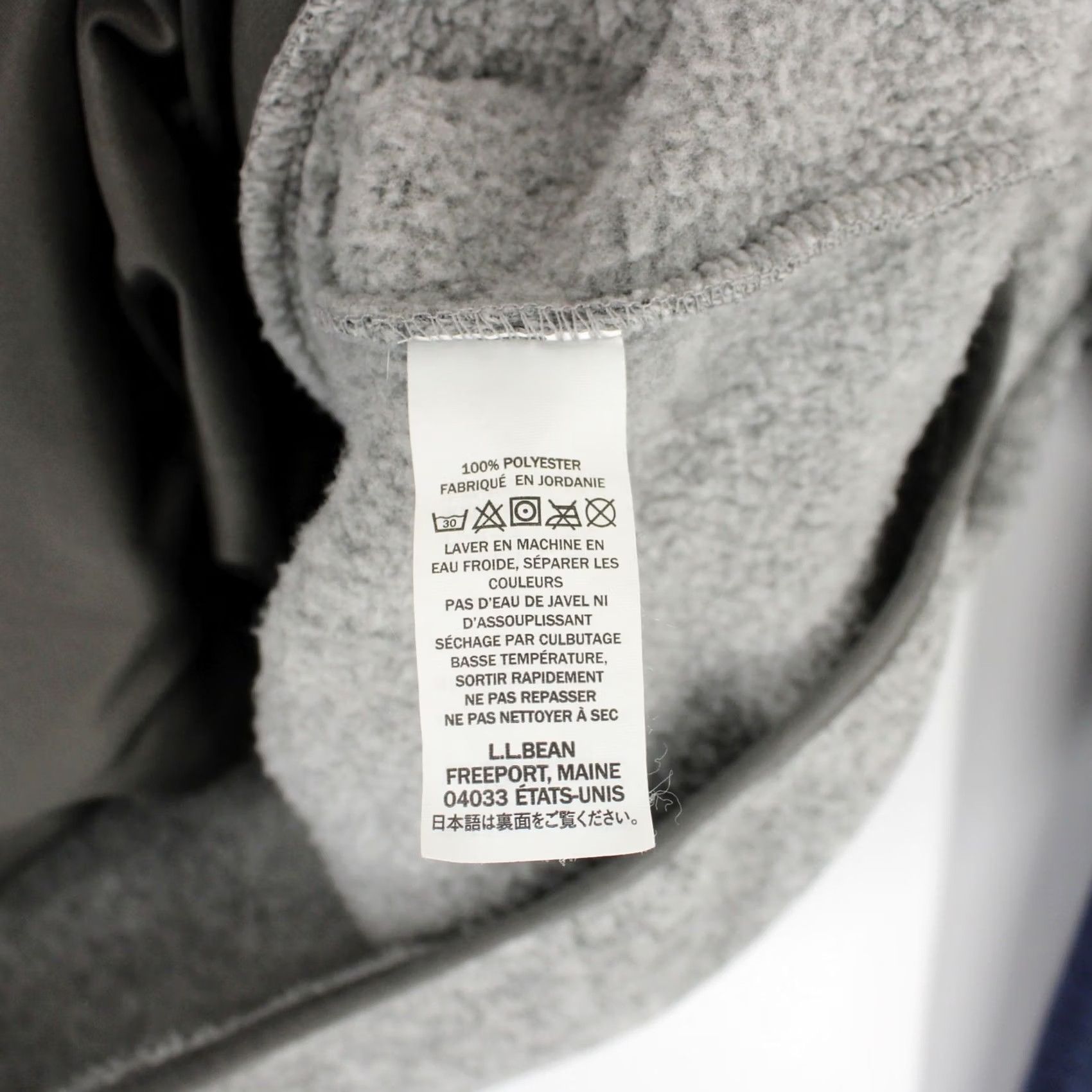 Vintage LL Bean Sweater Mens M Gray Fleece Pullover Blue Heather Quarter Snap Mock Neck Size US M / EU 48-50 / 2 - 7 Thumbnail