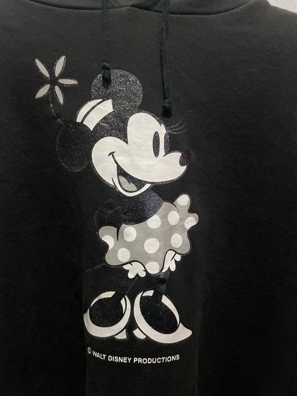 Disney Disney Minnie Mouse Faded Gray Hoodie Sweatshirt Size S / US 4 / IT 40 - 3 Thumbnail