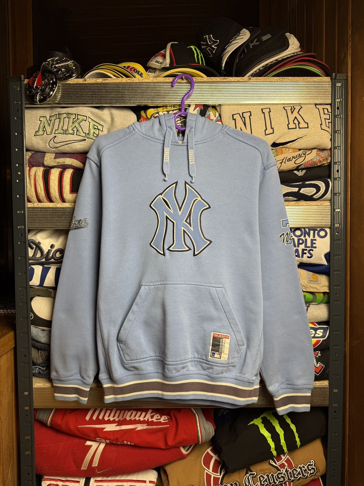 Vintage Y2K New York Hoodie Size US M / EU 48-50 / 2 - 1 Thumbnail