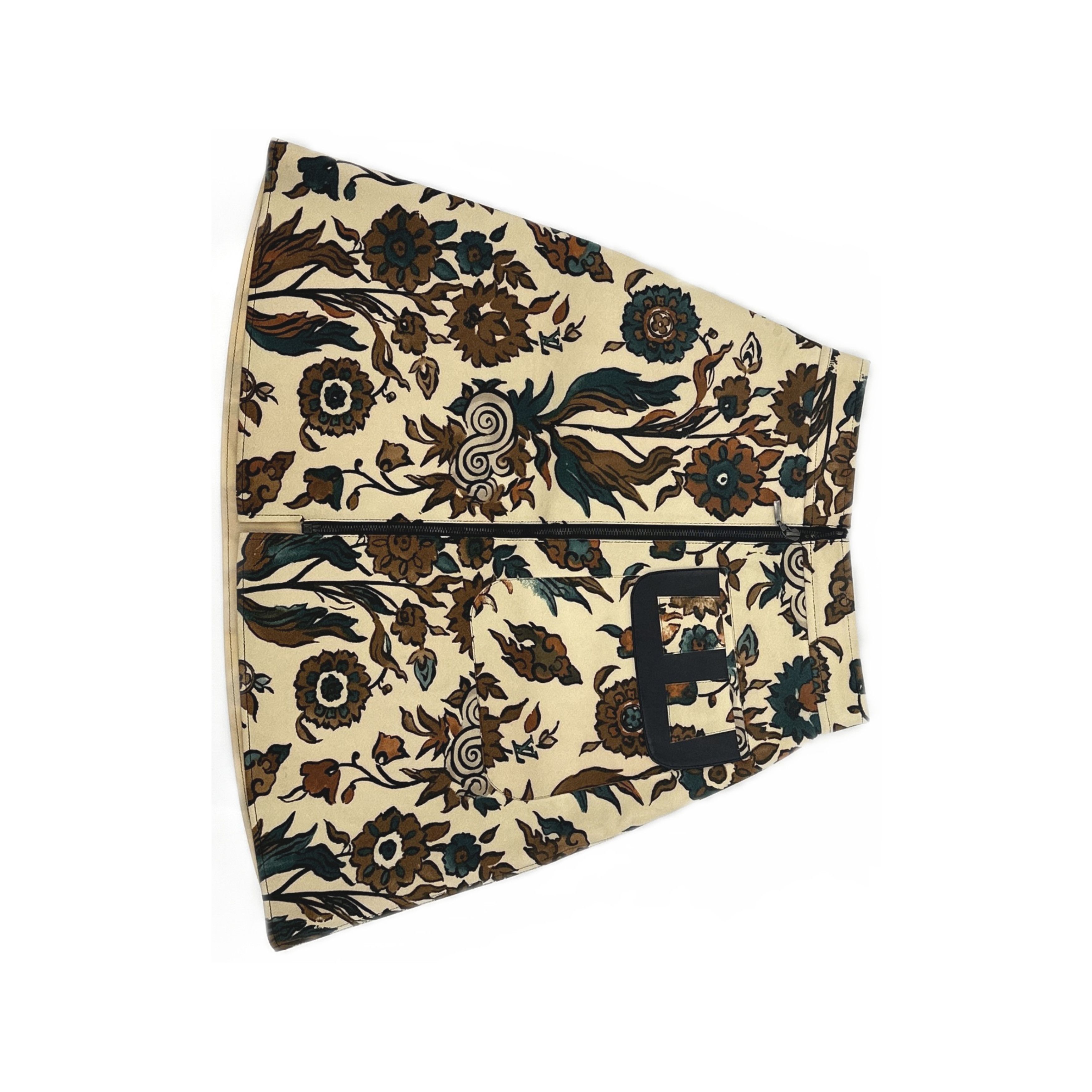 Louis Vuitton Louis Vuitton Floral Print Mini Skirt 40 Size 28" / US 6 / IT 42 - 1 Thumbnail
