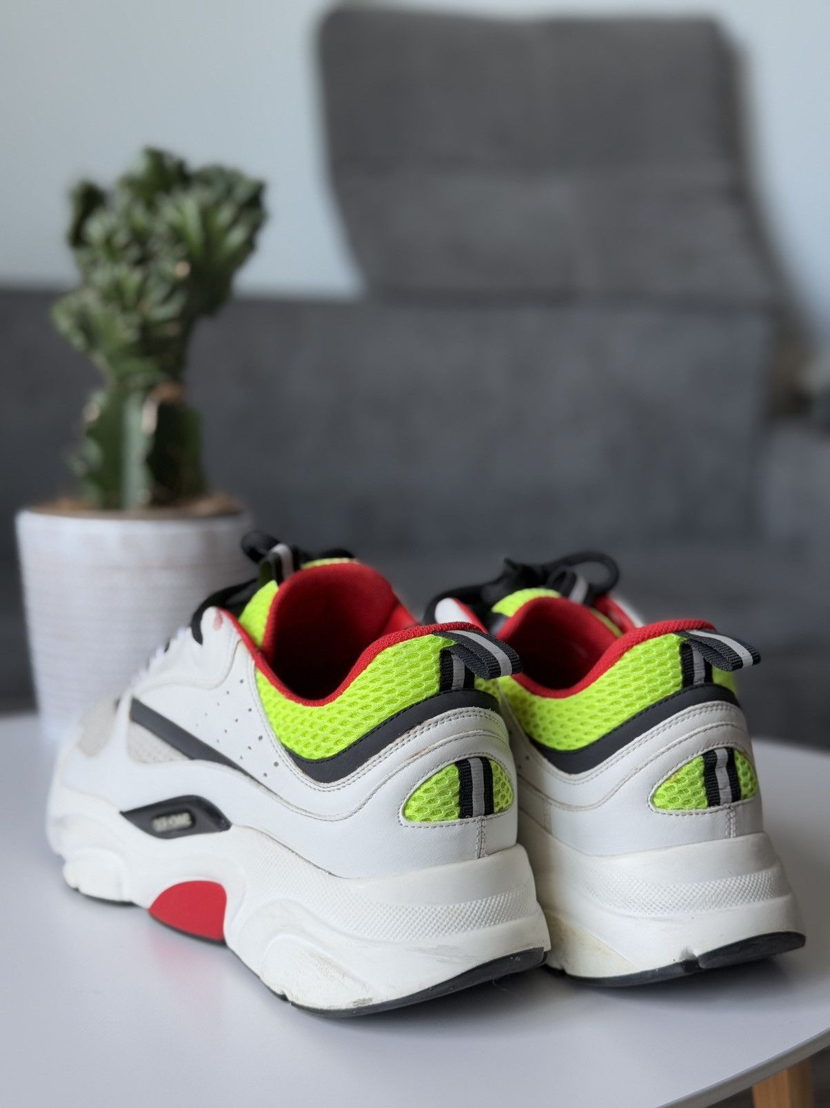 Dior DIOR B22 Sneaker Multicolor Neon Yellow Ref Size US 9 / EU 42 - 10 Thumbnail