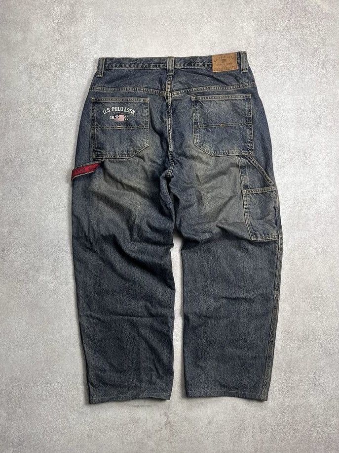 Polo Ralph Lauren Vintage US Polo Assn Ralph Lauren Baggy Cargo Pamts 36x32 Size US 36 / EU 52 - 1 Thumbnail