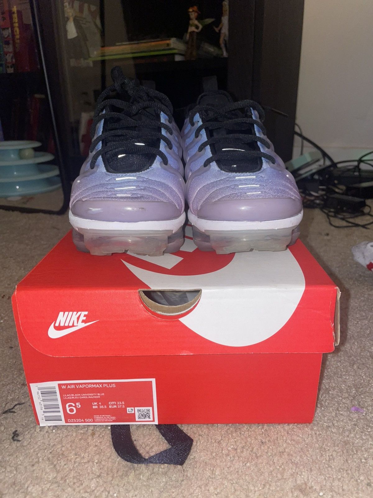 Nike Nike Air Vapormax Plus Lilac/Black/University Blue Size US 6.5 / IT 36.5 - 3 Thumbnail