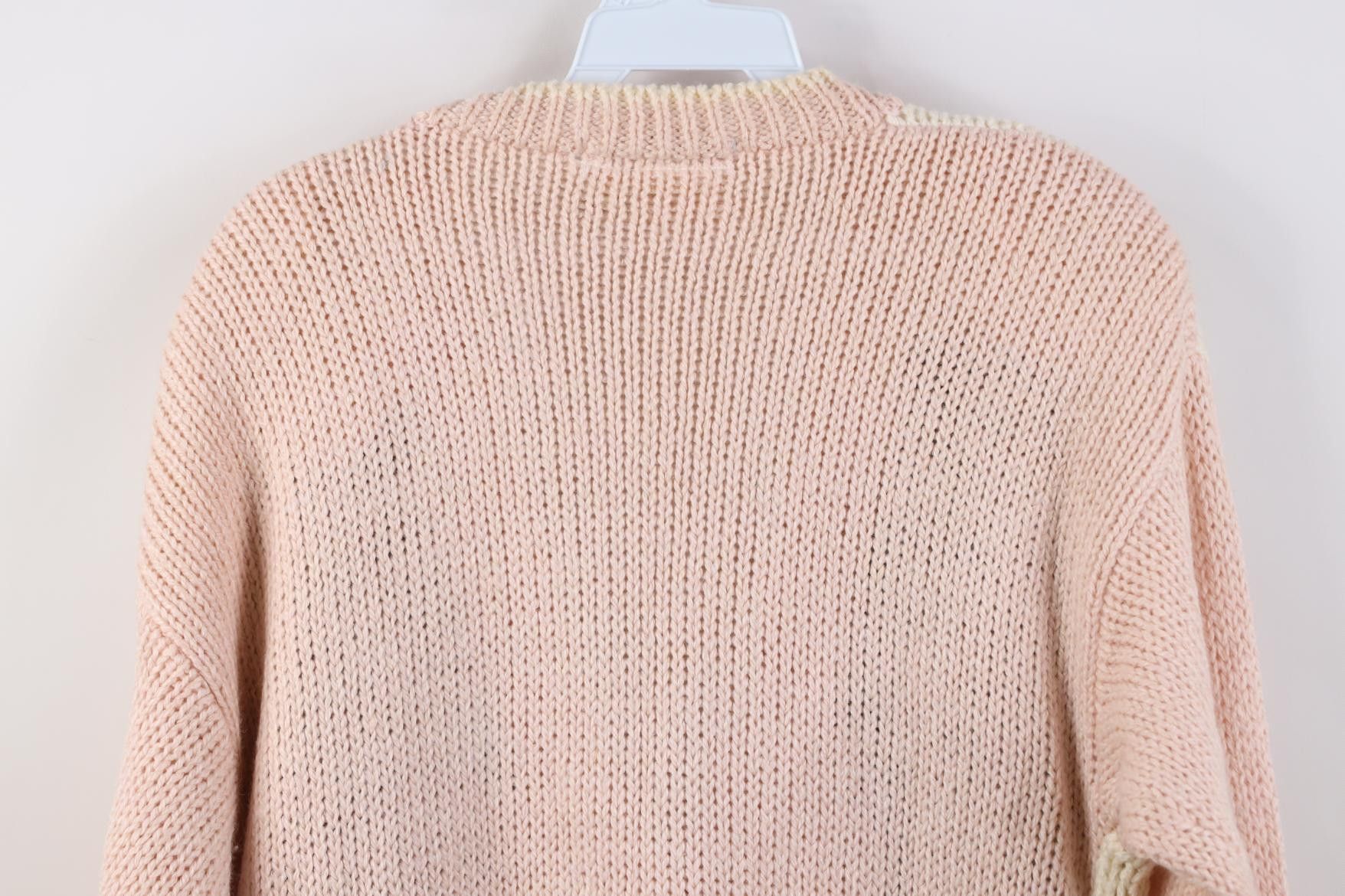 Vintage Vintage 90s Streetwear Babydoll Geometric Cardigan Sweater Size M / US 6-8 / IT 42-44 - 14 Thumbnail