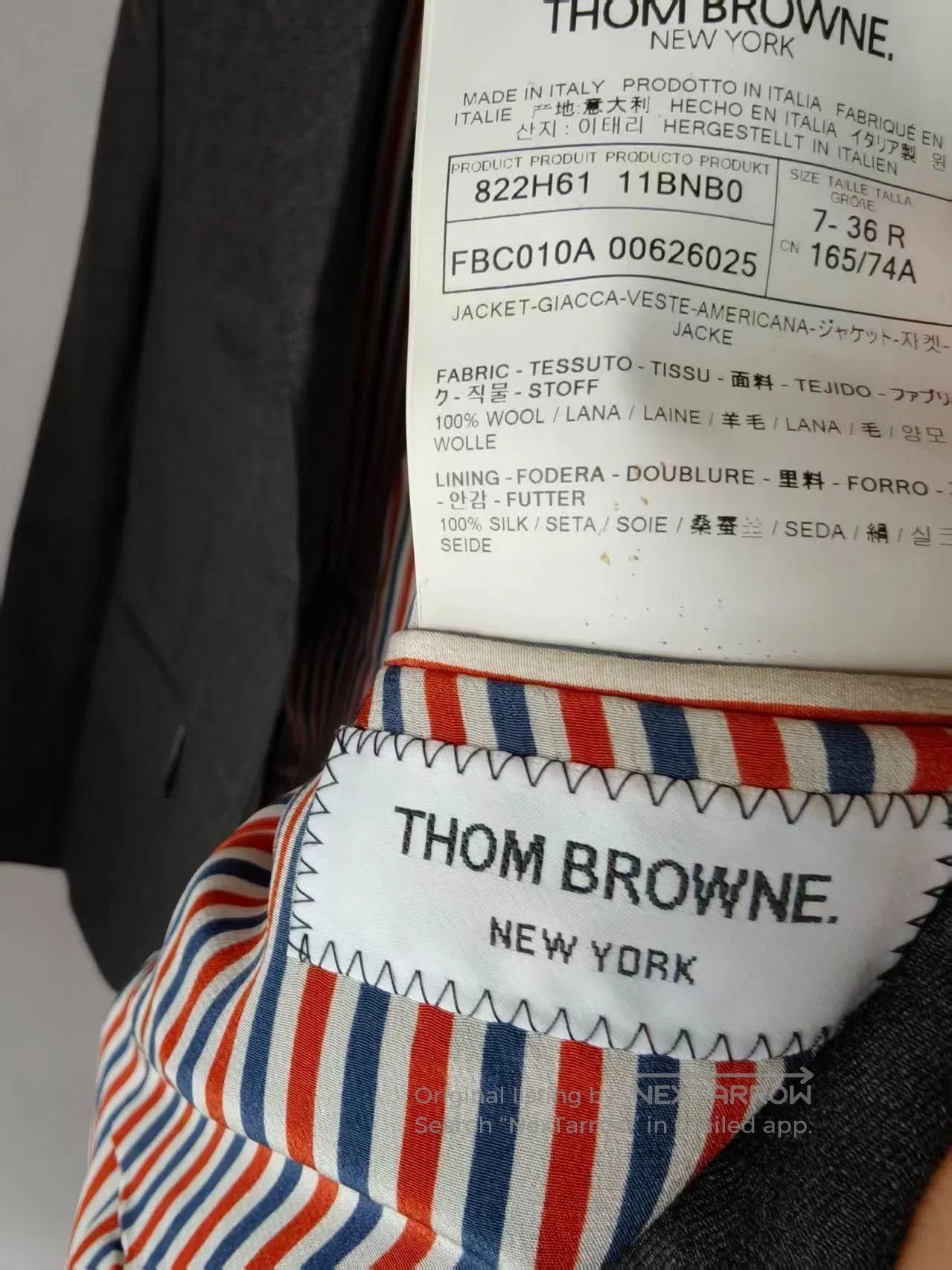 Other TB Genuine Striped Coat. Size US M / EU 48-50 / 2 - 4 Thumbnail