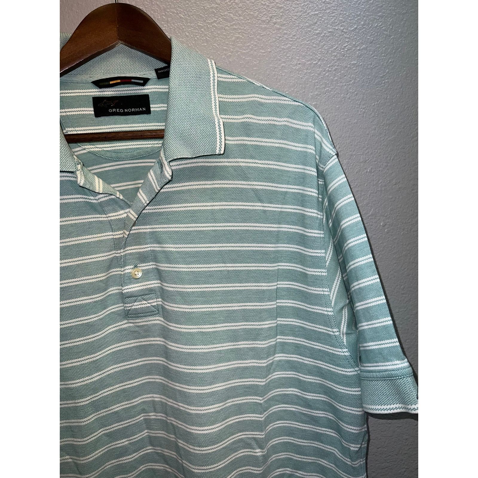 Greg Norman Greg Norman Green Polo Shirt Golfing Golf White Tee Large Size US L / EU 52-54 / 3 - 2 Thumbnail