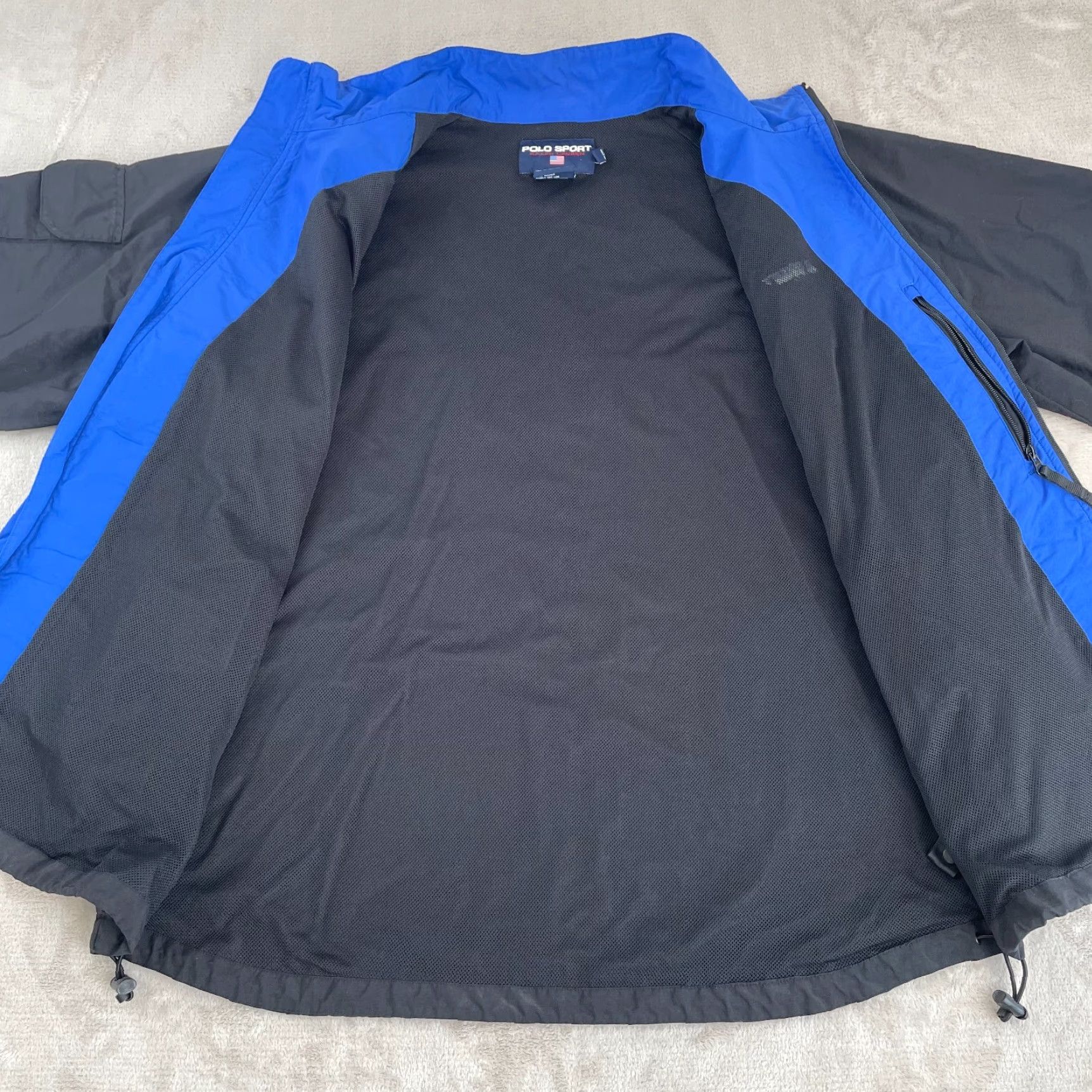 Vintage VINTAGE Polo Sport Jacket Men 2XLT Tall Black Ful Zip Windbreaker Size US XXL / EU 58 / 5 - 4 Thumbnail