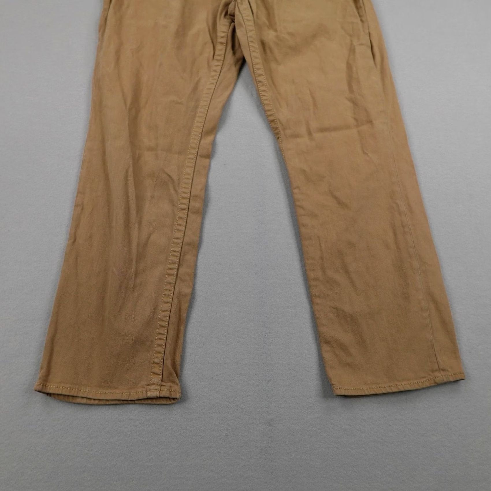 Vintage Salvage Supply Company Jeans Mens 36 Beige 36x34 Tan Buckle Mayhem Straight Pantas Size US 36 / EU 52 - 3 Thumbnail