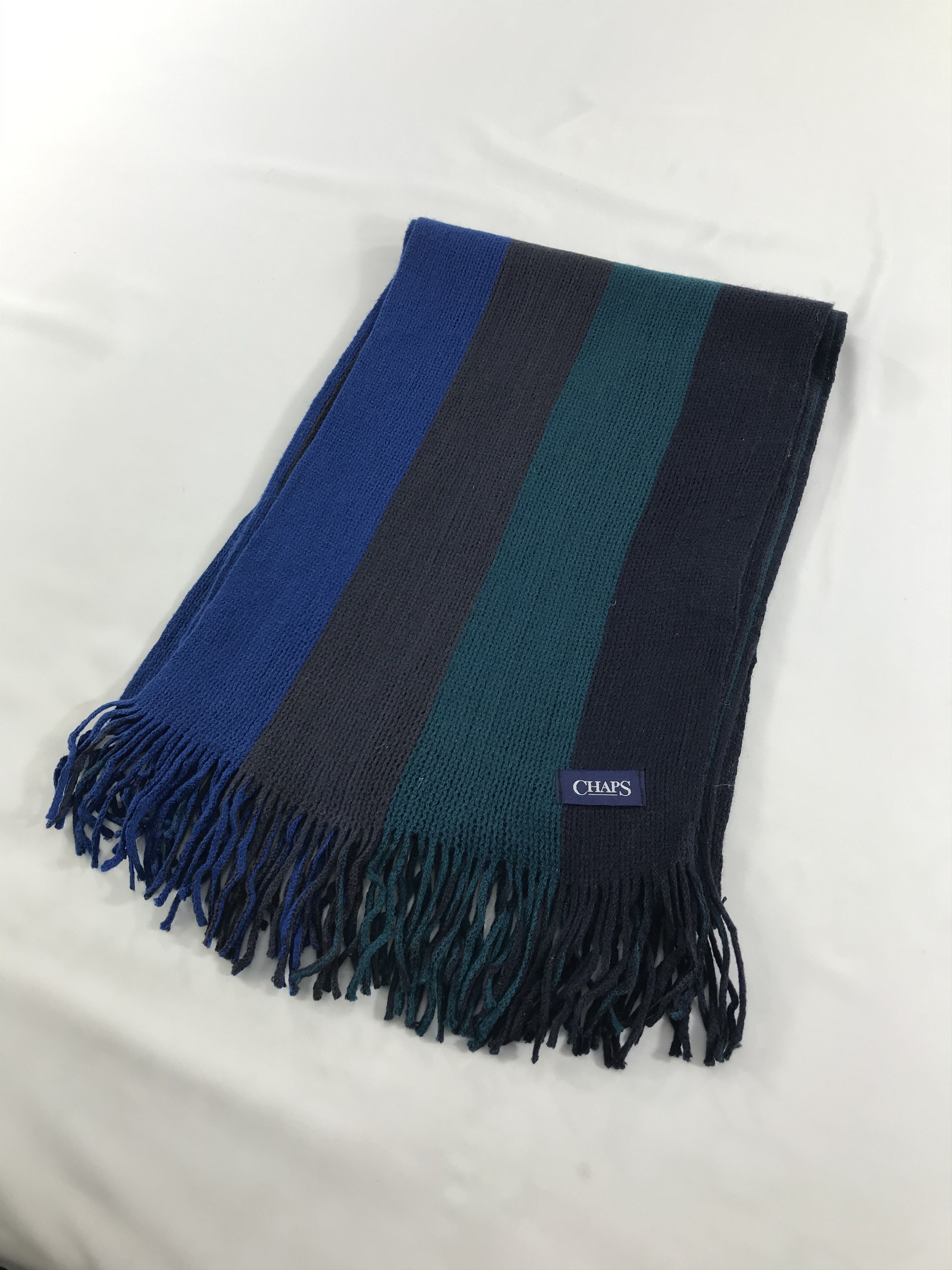 Chaps Chaps Striped Knit Scarf Muffler V93 Size ONE SIZE - 3 Thumbnail
