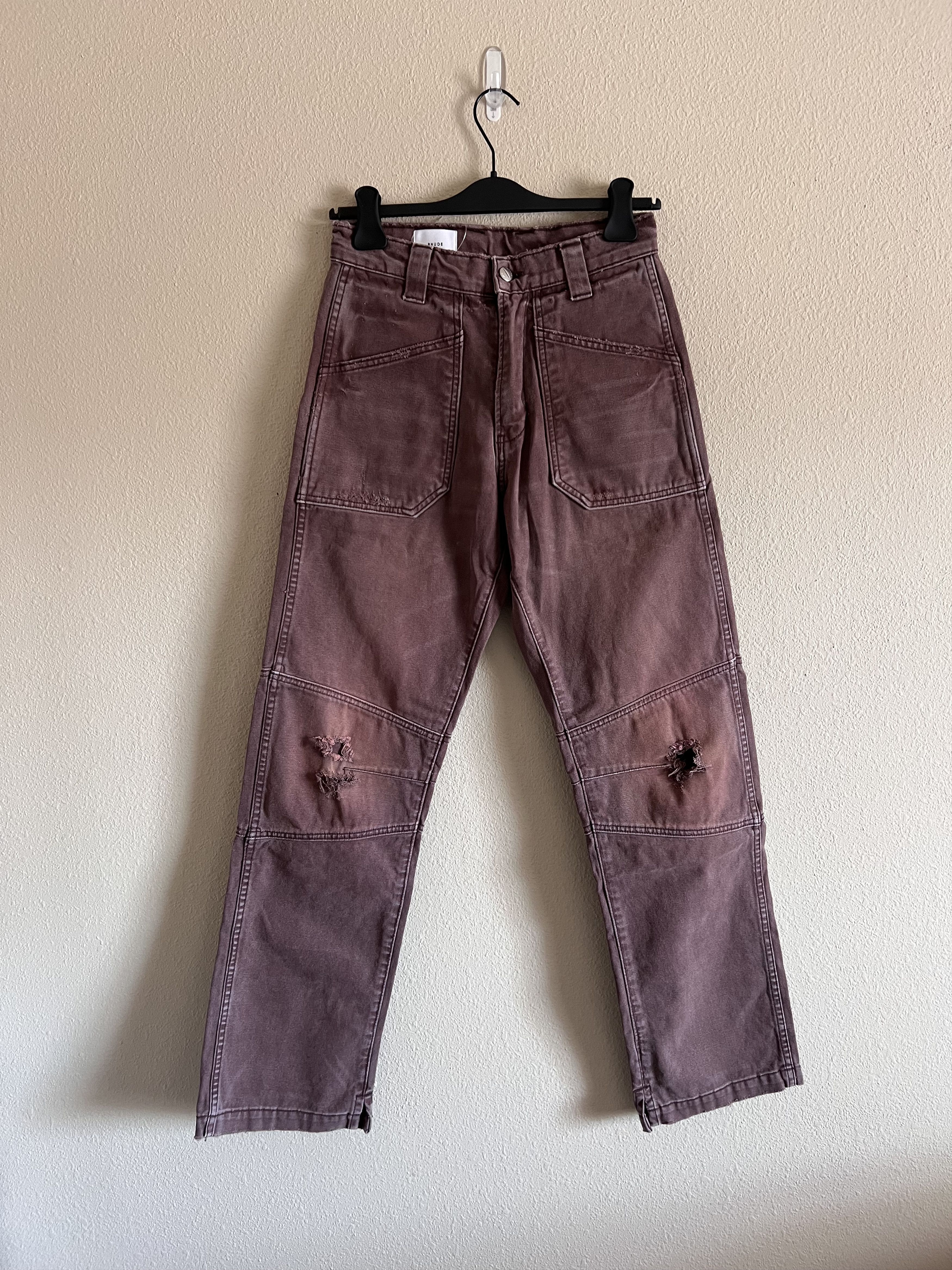 Rhude Rhude Cotello Split Double Knee Pants Size US 29 - 1 Thumbnail