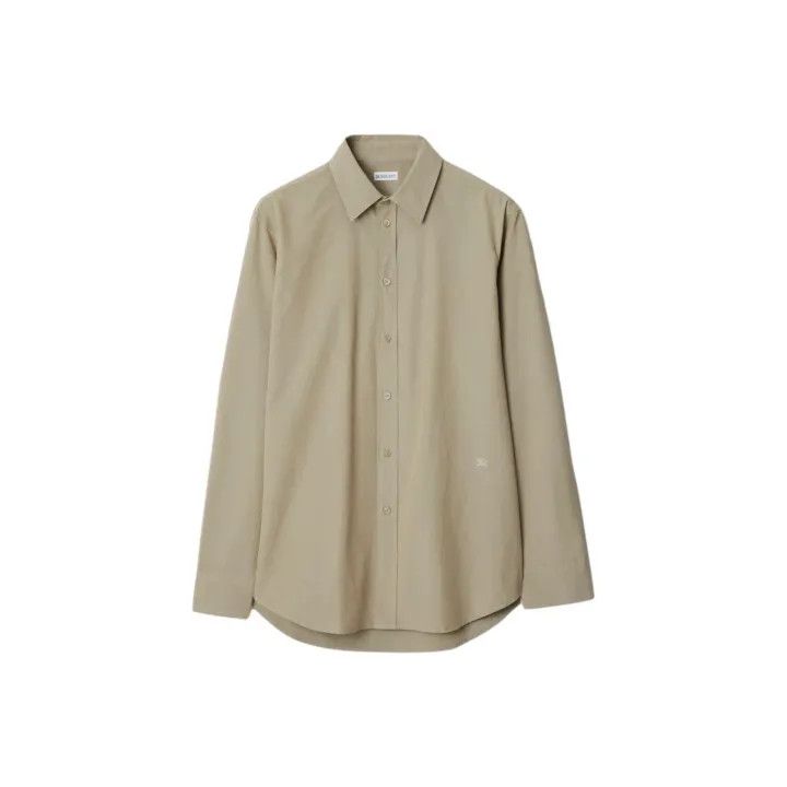 Burberry Burberry Classic Khaki Long Sleeve Shirt Size US L / EU 52-54 / 3 - 1 Thumbnail