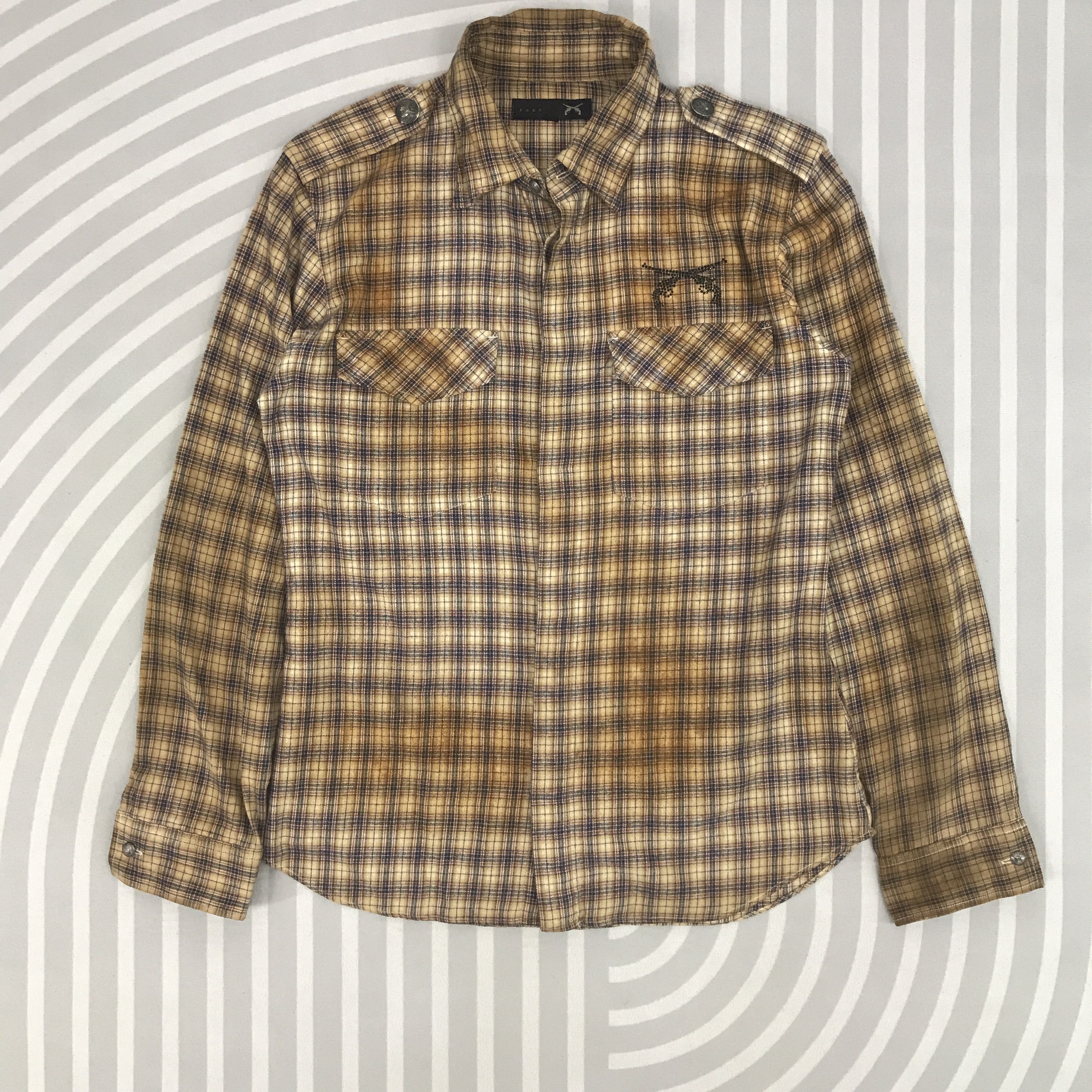 Japanese Brand × Roar × Vintage Vintage Roar Rusty Made in Japan flannel button up shirt Size US L / EU 52-54 / 3 - 1 Thumbnail