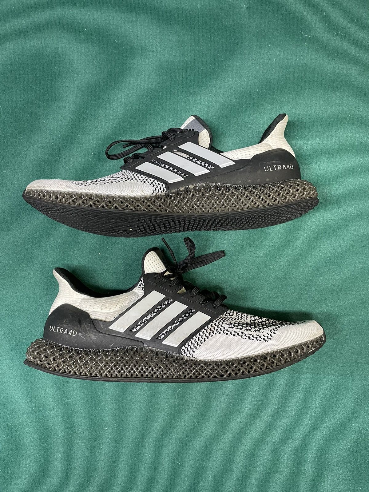 Adidas Adidas Ultra 4D “Core Black / Cloud White” Size US 15 / EU 48 - 1 Thumbnail