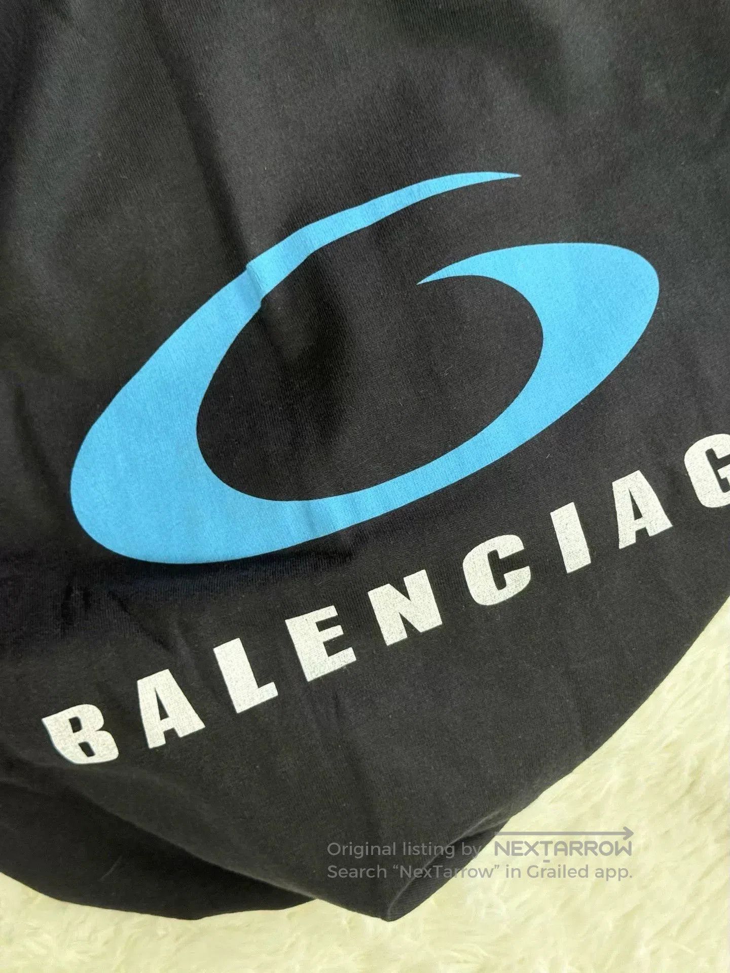 Balenciaga balenciaga ss24 blue logo short sleeve t. Size US L / EU 52-54 / 3 - 5 Thumbnail
