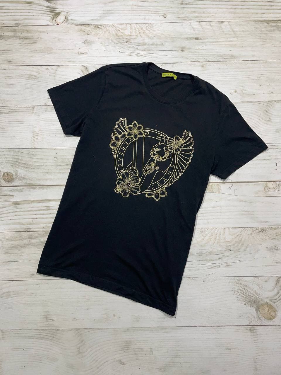Versace Versace Jeans Lion Flowers T-Shirt Big Logo Size US L / EU 52-54 / 3 - 1 Thumbnail