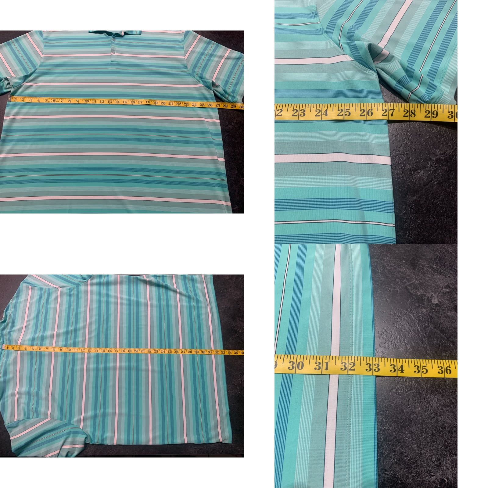 Nike Nike Golf Polo Shirt Men 2XL Short Sleeve Dri-Fit Striped Multicolor UV Activewear Size US XXL / EU 58 / 5 - 8 Thumbnail