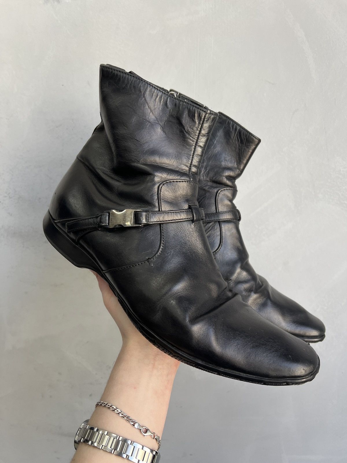 Prada Prada sport ankle moto boots hype avant garde y2k Size US 8.5 / EU 41-42 - 2 Thumbnail