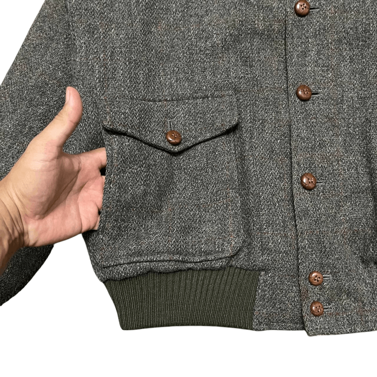 Paul Stuart Vintage Paul Stuart Wool Reversible Bomber Style Jacket Size US M / EU 48-50 / 2 - 7 Thumbnail