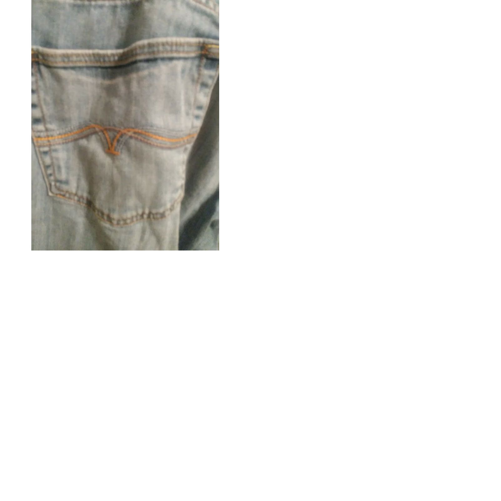 Lucky Brand Lucky Brand Jeans 38" X 27" Blue Cotton Denim Straight Leg 5-Pocket Design Regular Mens XS? (adjusted) Size US 38 / EU 54 - 9 Thumbnail