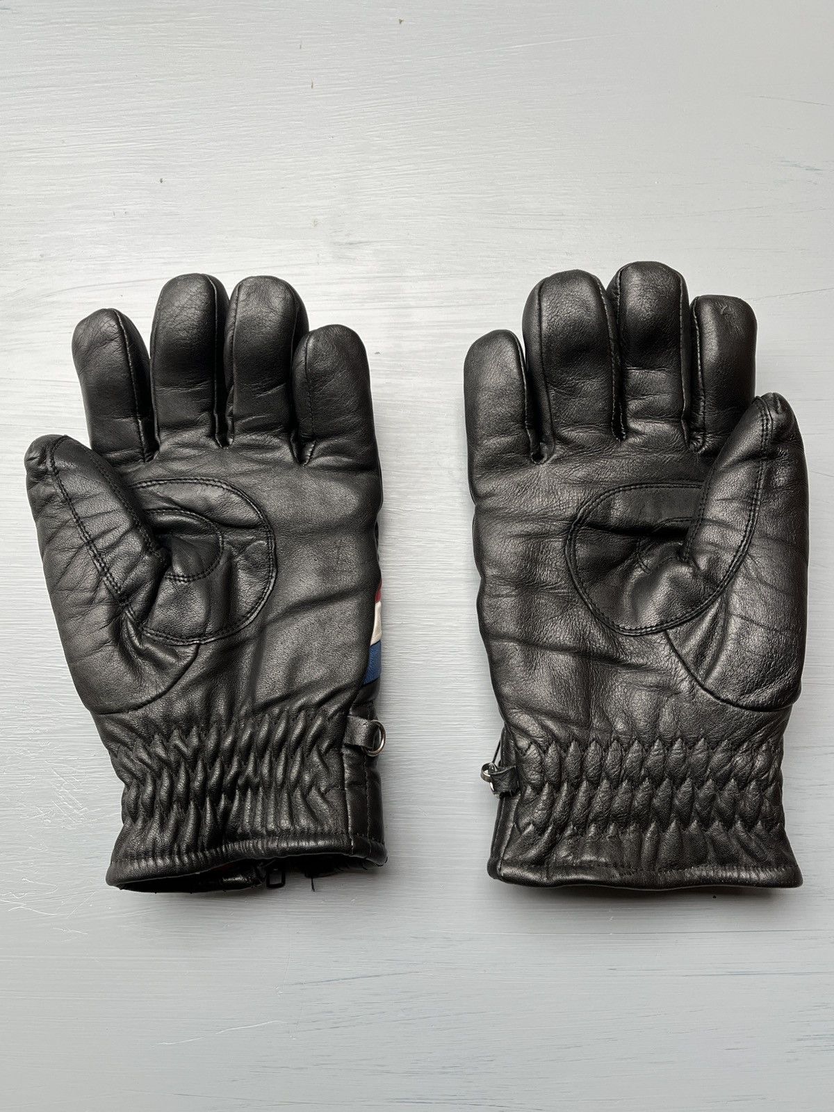 Leather Vintage Leather Racing Biker Moto Gloves XL Size ONE SIZE - 2 Thumbnail