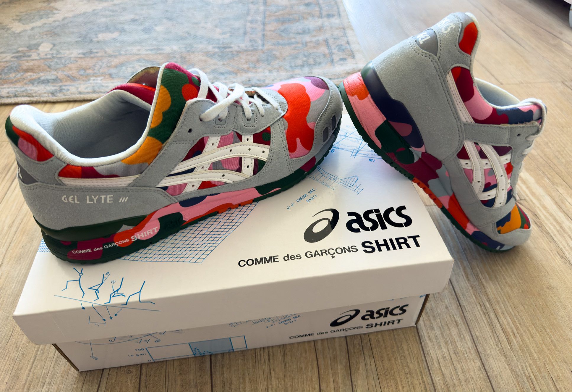 COMME des GARÇONS SHIRT x ASICS Gel-Lyte III **RARE**