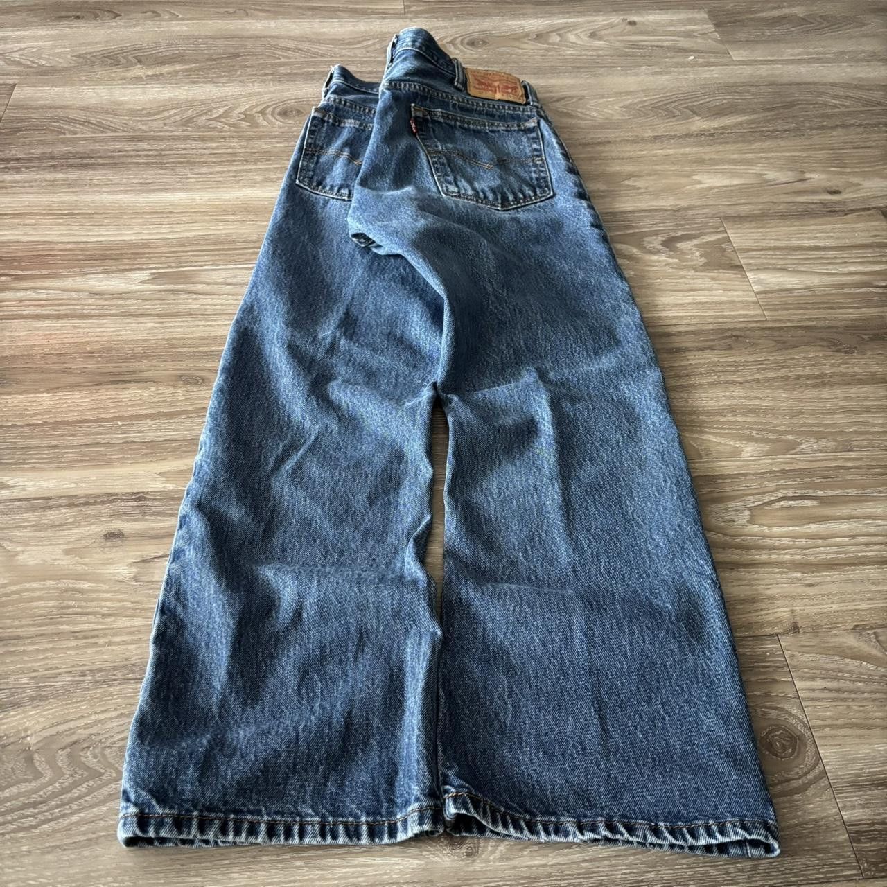 Levi's Crazy Vintage Y2K/20000s Grunge Levis Medium Wash Bootcut Denim Jeans! 33x29 Size US 33 - 4 Thumbnail
