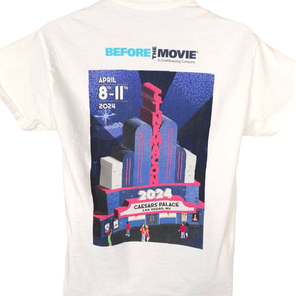 Vintage PF 2024 CinemaCon T Shirt Mens Size Medium White Film Movies Las Vegas Caesars Size US M / EU 48-50 / 2 - 4 Thumbnail