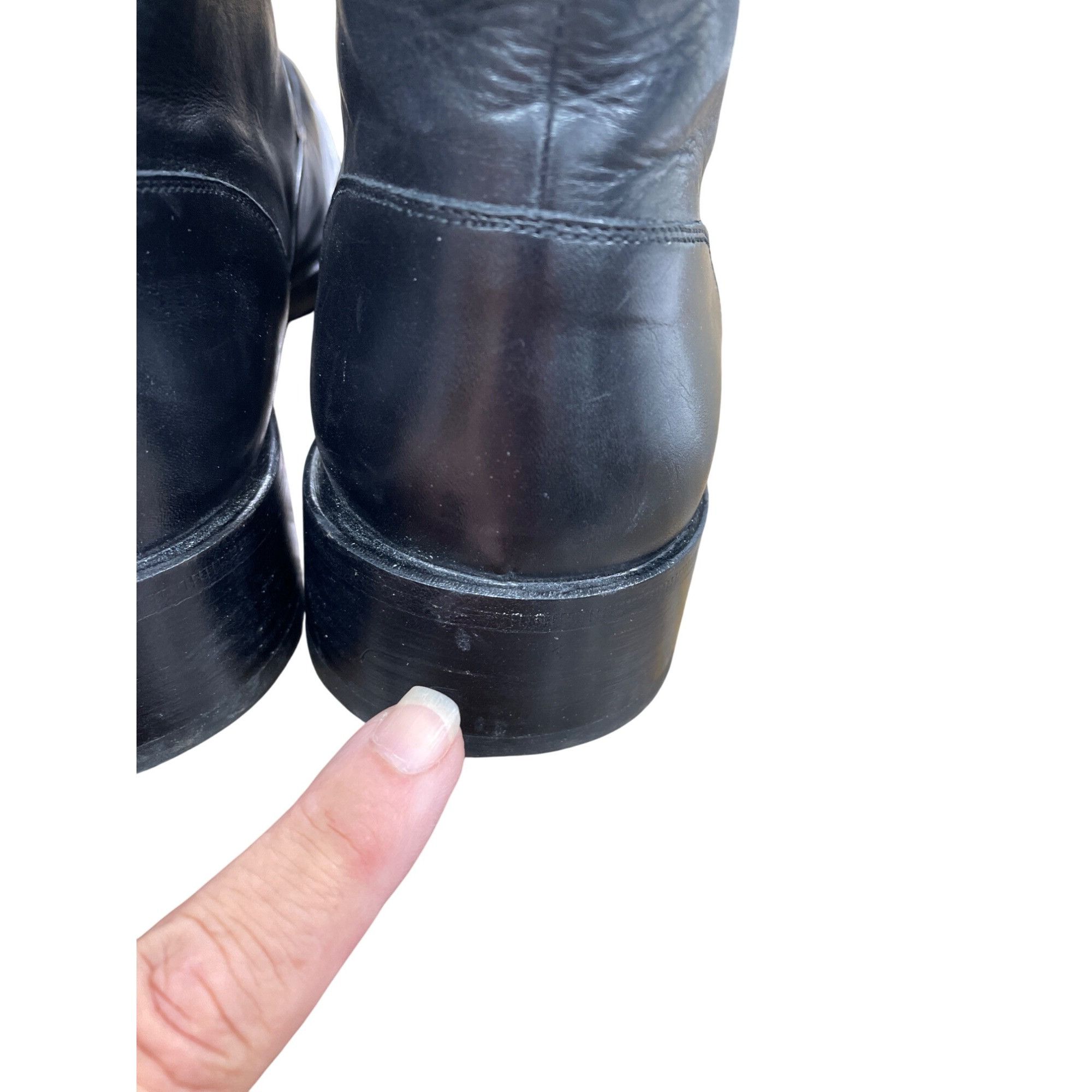 Pierre Cardin Pierre Cardin Mens Black Leather Ankle Chukka Boots Size 12 Size US 12 / EU 45 - 13 Thumbnail