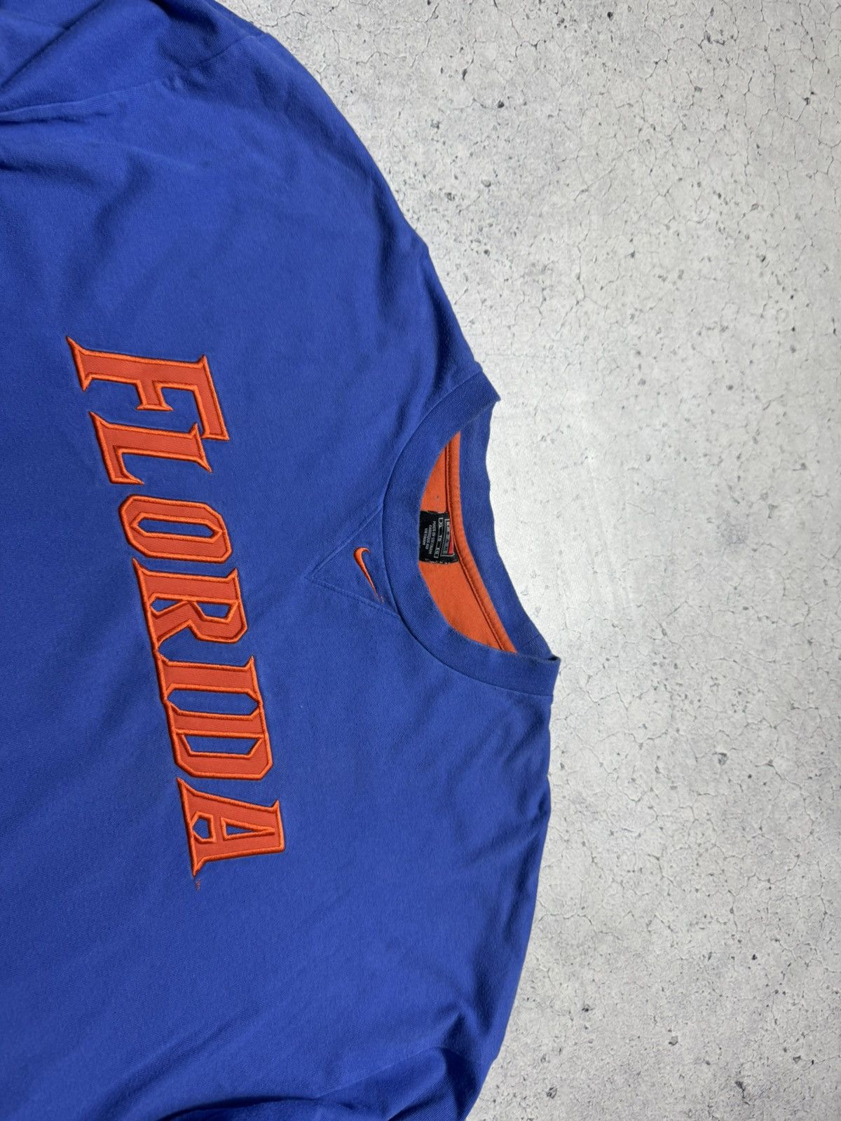 Nike Nike Florida Vintage 90’s Sweatshirt Big Logo Swoosh Drill Size US XL / EU 56 / 4 - 4 Thumbnail