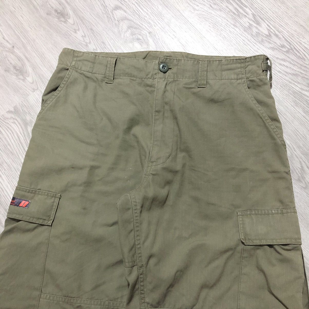 Wtaps 🇯🇵 2000s Wtaps Trousers Cotton Ripstop Cargo Pants Green Army Size US 34 / EU 50 - 6 Thumbnail